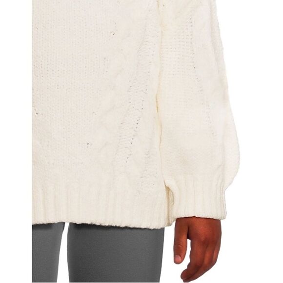 Girls Ultra Soft Cable Knit Sweater with Long Sleeves, Size XL (14-16) - Picture 7 of 7